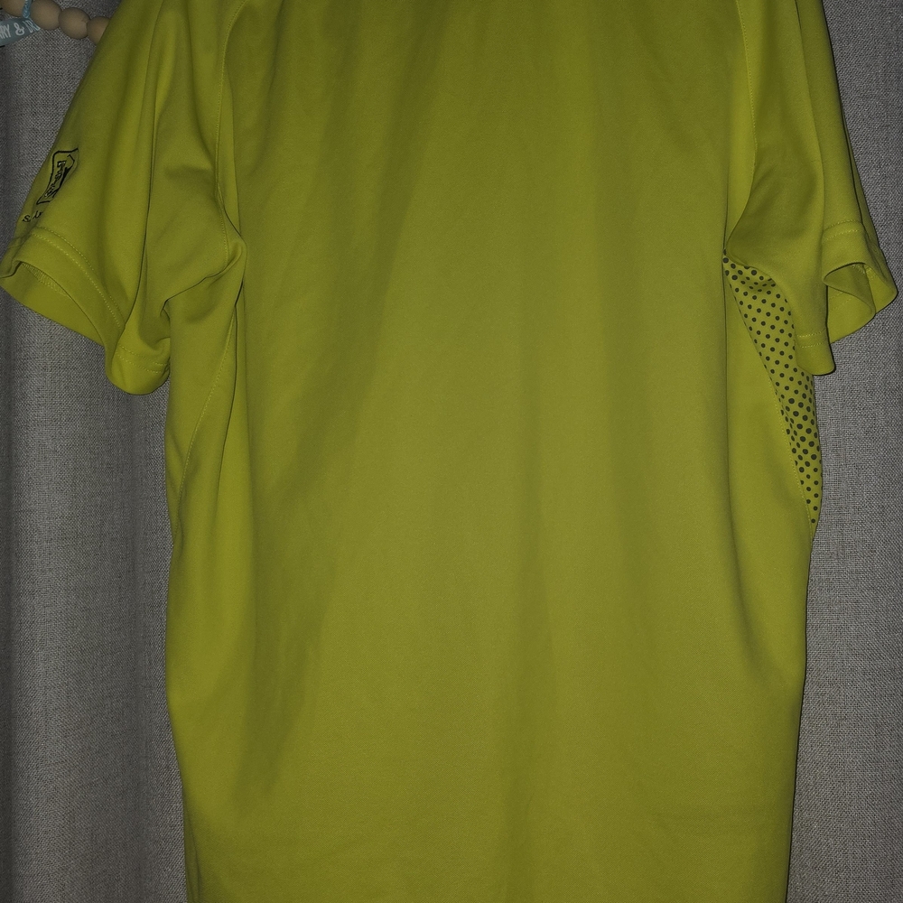 Oakley Medium Neon Yellow Polo Shirt PGA San Antonio - Picture 5 of 5